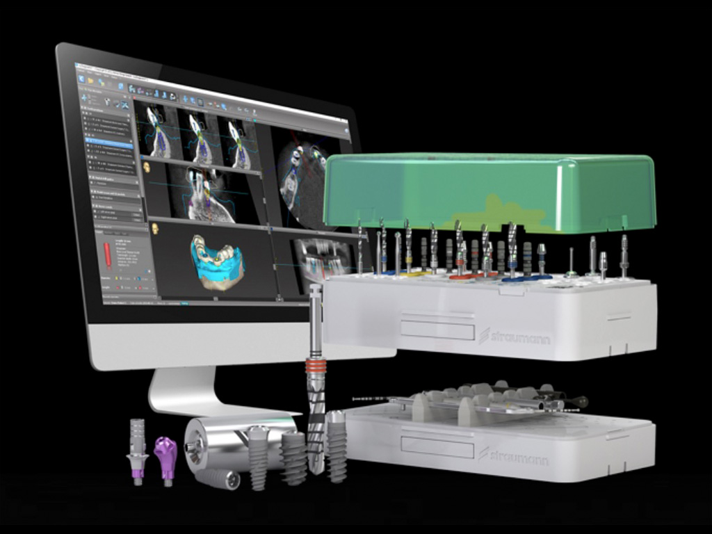 Componenti di un impianto dentale Straumann utilizzato in implantologia