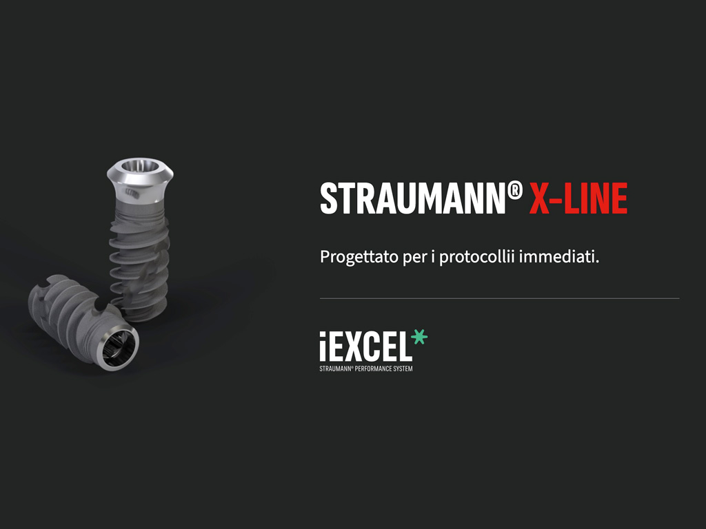 Impianto dentale Straumann X-Line progettato per protocolli implantari immediati
